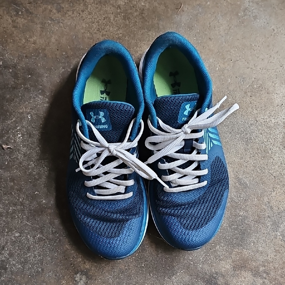 Under Armour Navy and Teal Sneakers